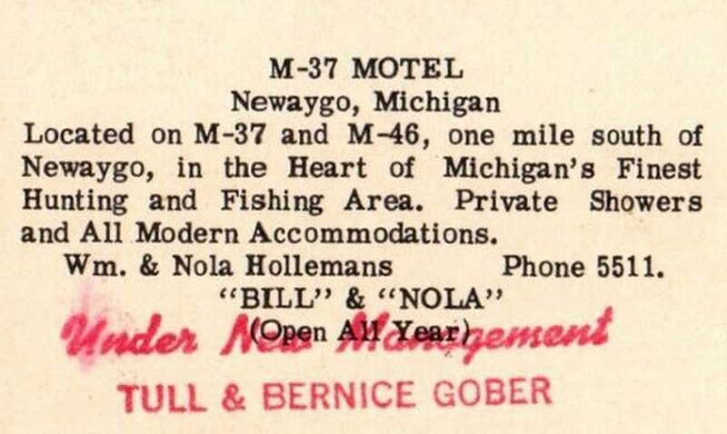 M-37 Motel - Old Postcard